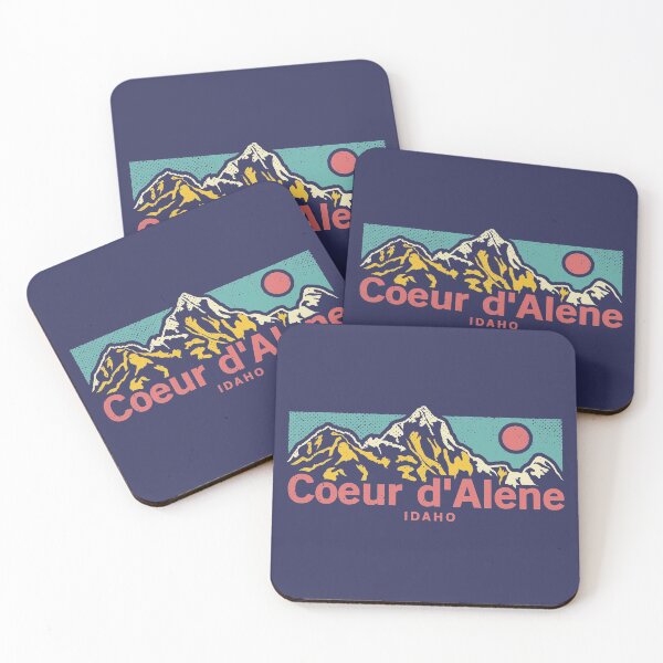 Item preview, Coeur d'Alene Idaho - Classic Outdoor Mountain Graphic Apparel designed and sold by Si Li.