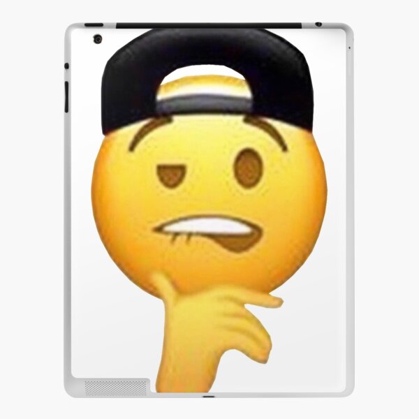 "Lip Biting Emoji With Hat" iPad Case & Skin by SimonM6420 | Redbubble