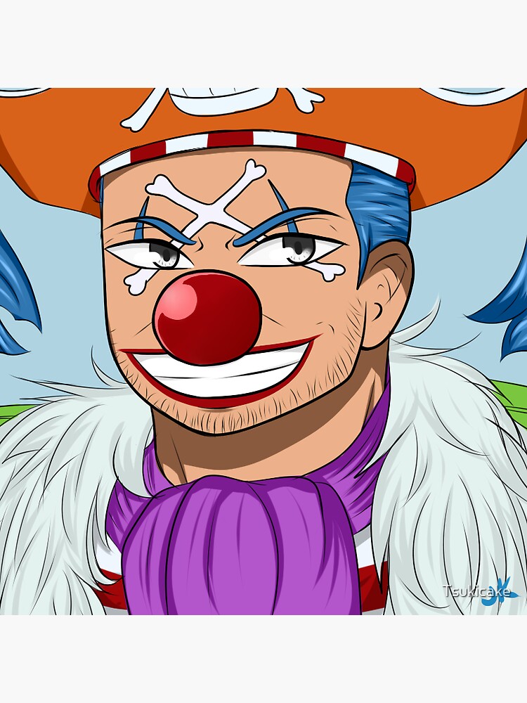"Buggy the Clown" Sticker by Tsukicake Redbubble