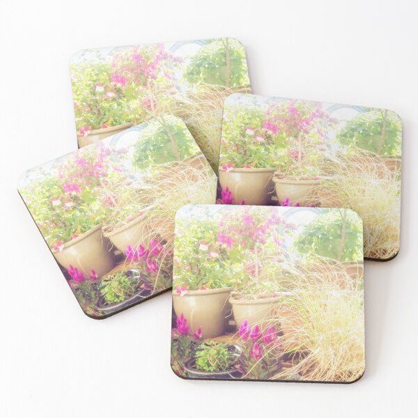 Item preview, Garden with flowers in summer time designed and sold by starv10.