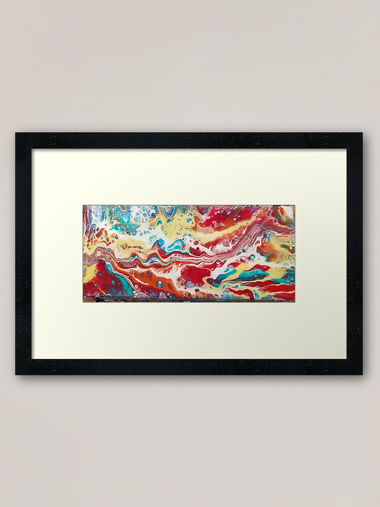 Alternate view of Acrylic Painting Desert Landscape Framed Art Print