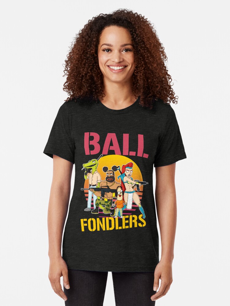 Alternate view of Rick and Morty Ball Fondlers TV Series T-shirt Tri-blend T-Shirt