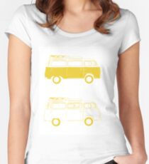 Camiseta entallada de cuello ancho yellow furgo