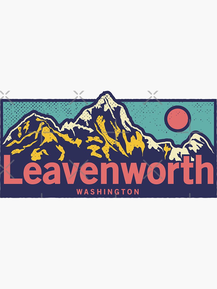 "Leavenworth Washington Classic Outdoor Mountain Graphic Apparel