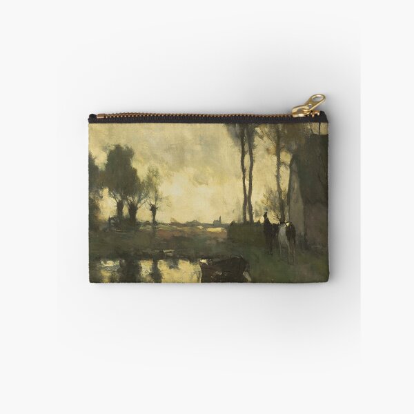 Item preview, Landscape with a farm pond( Landschap met boerderij bij een plas)-Johan Hendrik Weissenbruch designed and sold by LexBauer.