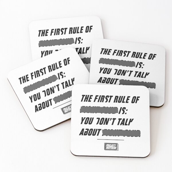 Item preview, Fight Club, The First Rule Is... designed and sold by coolkidstrider.