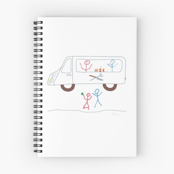 Item preview, Food Truck Stick Figure Food Truck Food Drink designed and sold by KlareLinie.