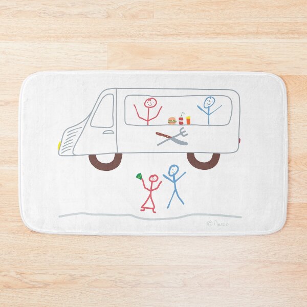 Item preview, Food Truck Stick Figure Food Truck Food Drink designed and sold by KlareLinie.