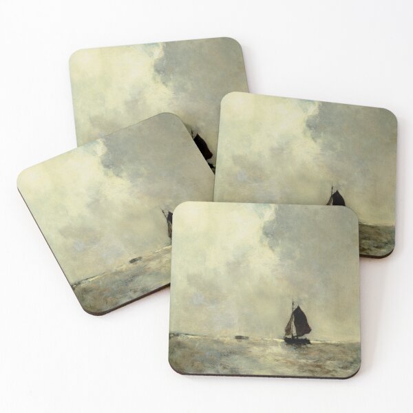 Item preview, Sailing Boat in Choppy Seas-Johan Hendrik Weissenbruch designed and sold by LexBauer.