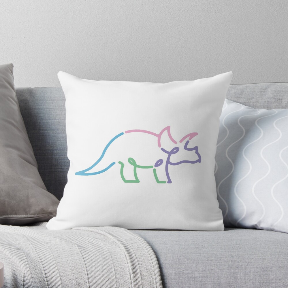 triceratops pillow