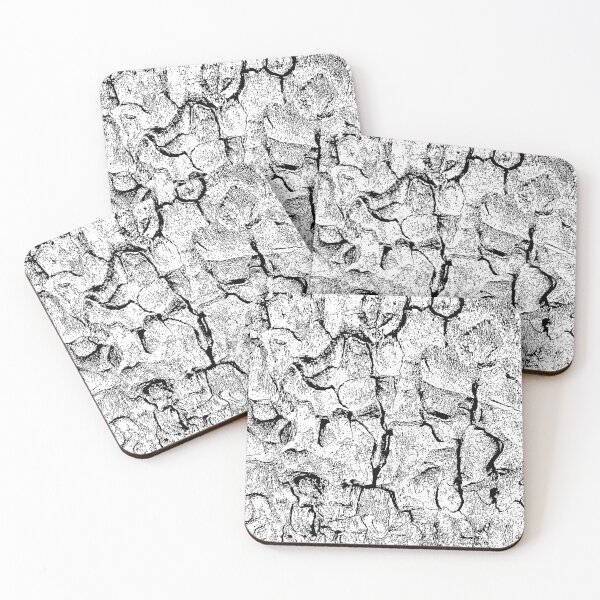 Item preview, Abstract Shapes and Alien Faces in Black and White designed and sold by Scotch Macaskill.
