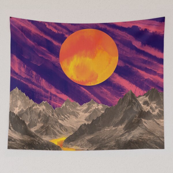 Item preview, Fuchsia Sunsets in the Mountains designed and sold by 38Sunsets.
