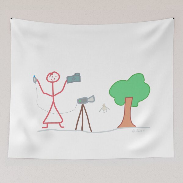 Item preview, Photographer Stick figure, Job SLR Creative Image Motiv designed and sold by KlareLinie.