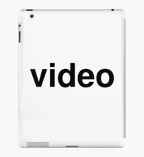 video iPad Case/Skin