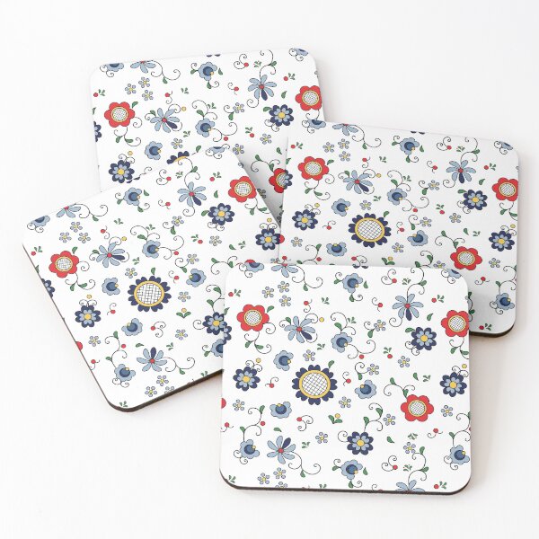 Item preview, Folk - Kashubian folklore, seamless pattern on white designed and sold by FK-UK.