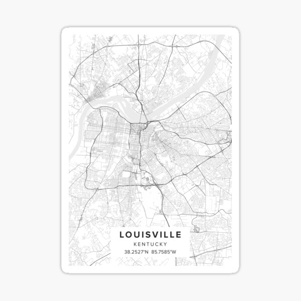 Louisville Kentucky Art Print, Louisville Decor, Cute Louisville Wall Art,  Louisville Map, Modern Louisville Gift, Travel Gift, Cityscape