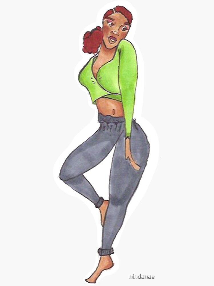 "Brandy Girl" Sticker for Sale by nindanae Redbubble