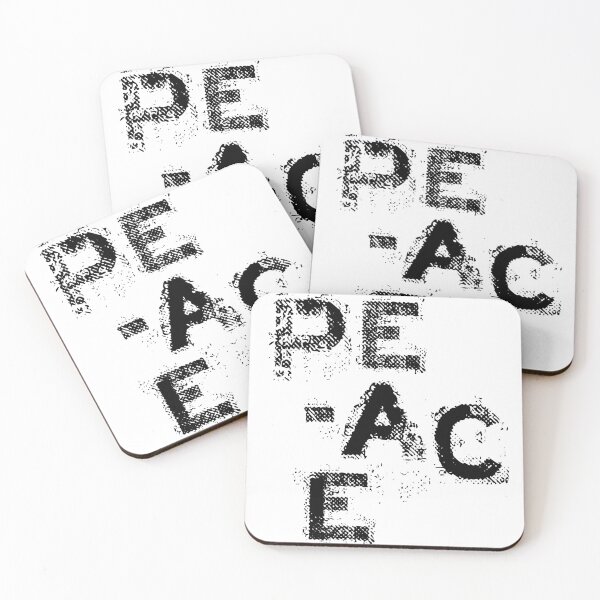 Item preview, PEACE Black Letters designed and sold by Alicia Buelow.