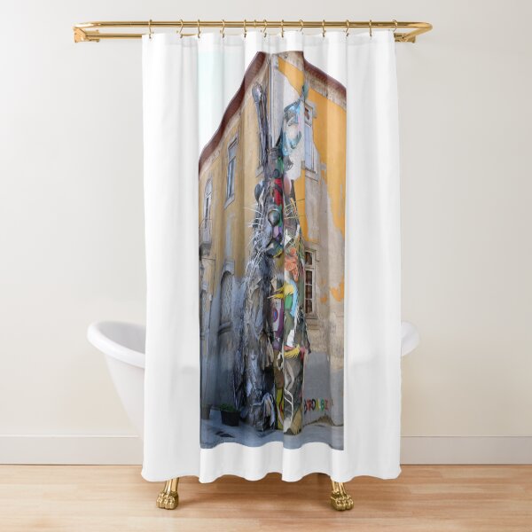 Portugal - Vila Nova de Gaia - Half Rabbit by Bordalo II Shower Curtain