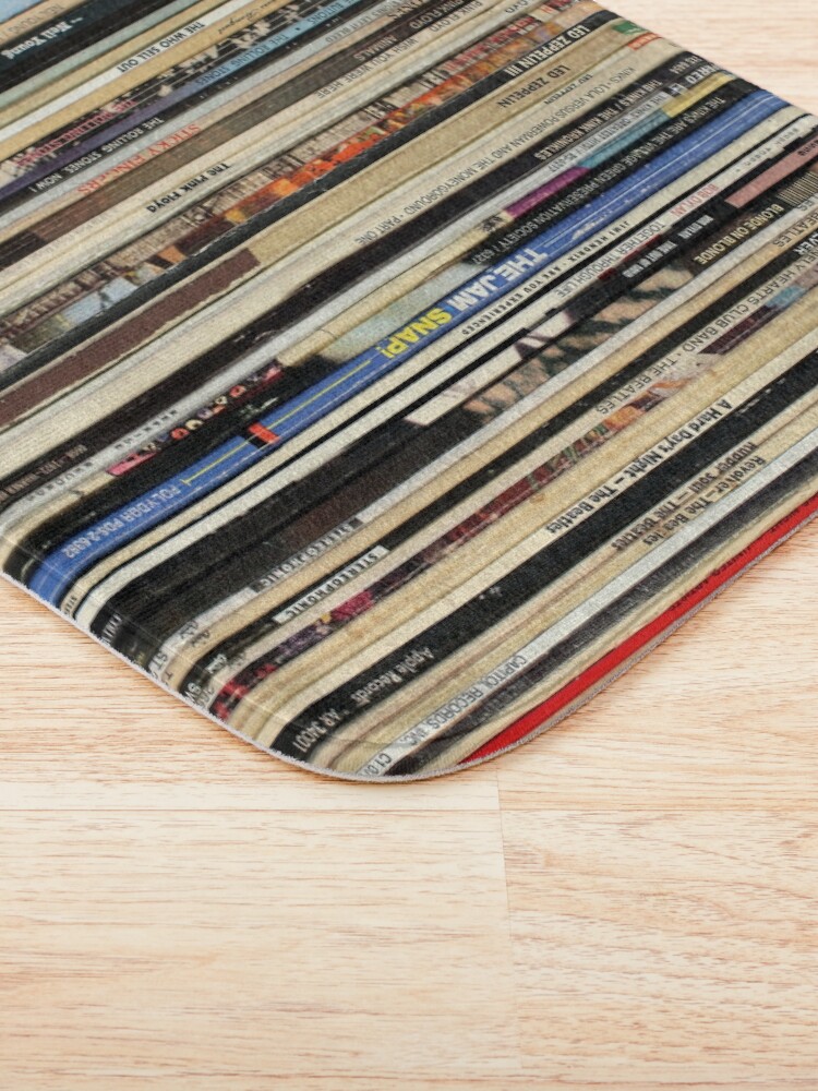 Alternate view of Classic Rock Vinyl Records Bath Mat