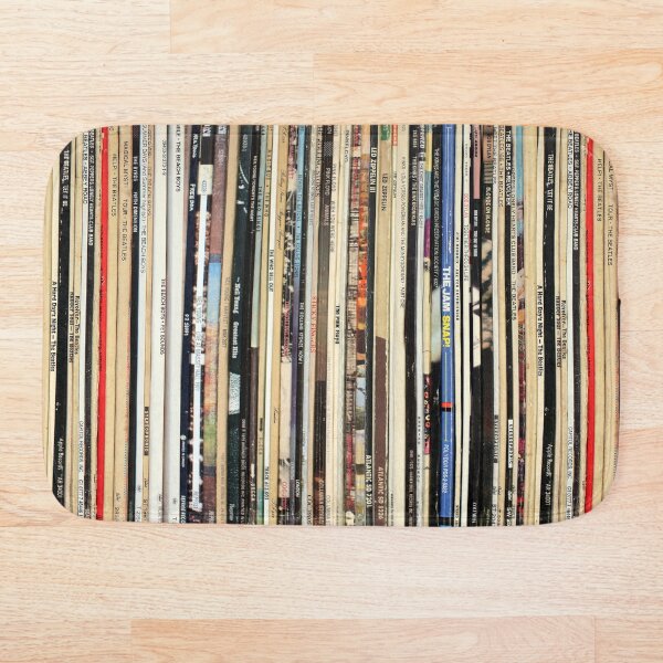 Classic Rock Vinyl Records Bath Mat