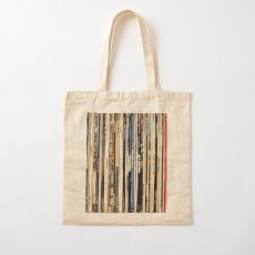 Classic Rock Vinyl Records Cotton Tote Bag