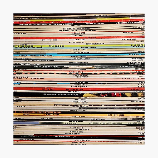 Blue Note Vinyl Records Photographic Print