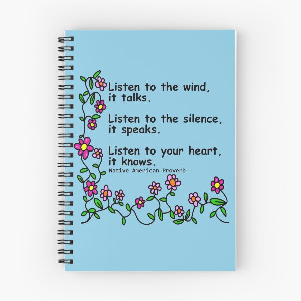 Item preview, Listen to the wind, it talks. Native American Proverb. designed and sold by azule1.