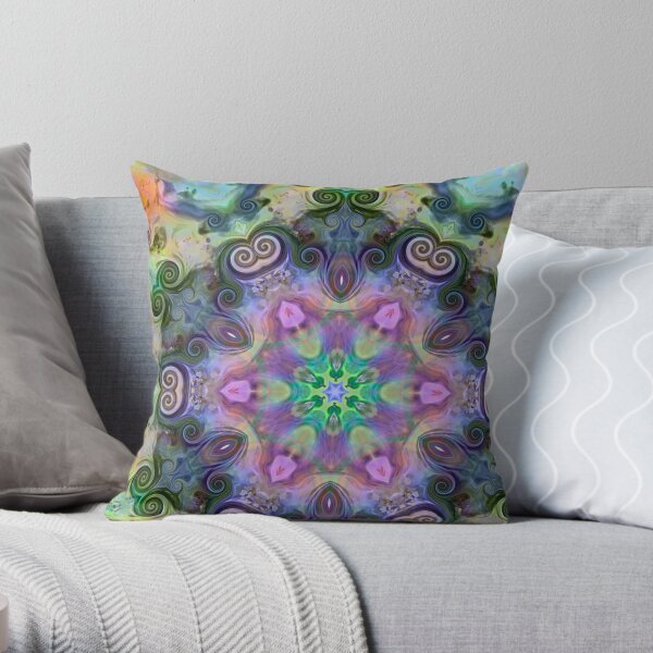 Coiled Reflections 5 Throw Pillow