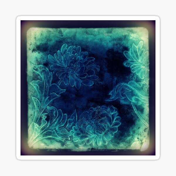 Item preview, Cyanotype Chrysanthemum designed and sold by Linda-Gray.