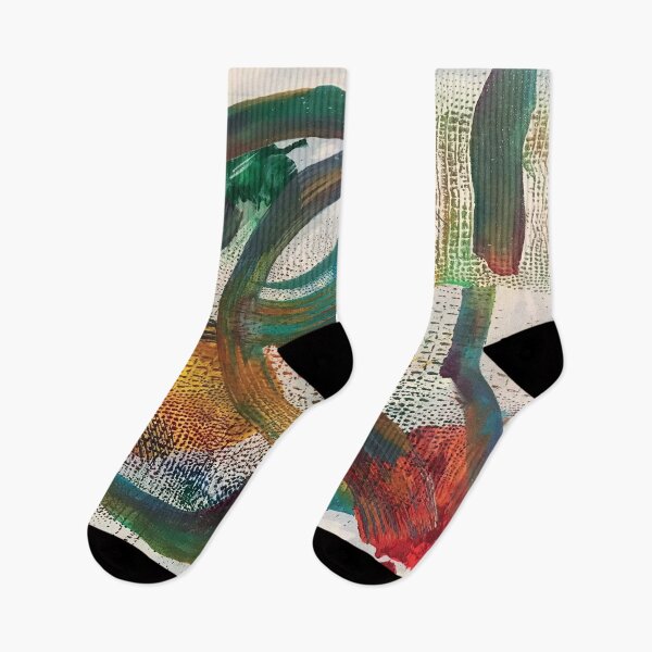 Item preview, "Jewel Skin" - Abstract Painting with Faux Leather Pattern designed and sold by Caroline Conlon.