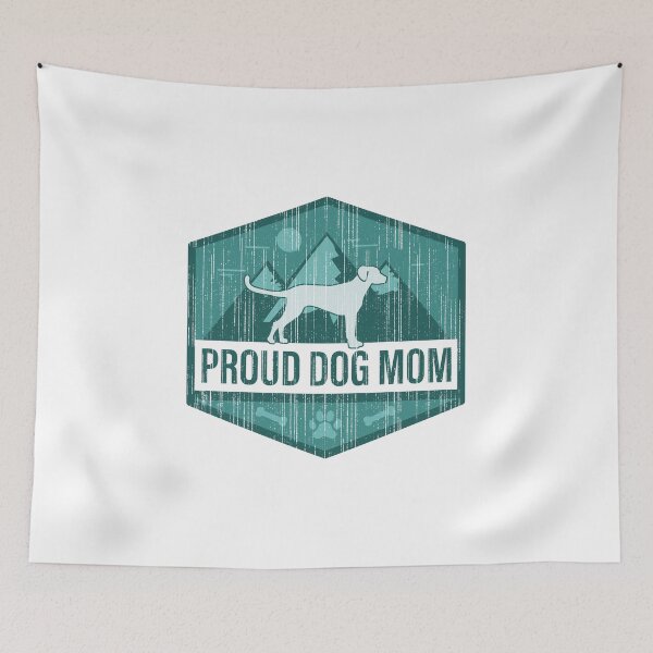 Item preview, Vintage Badge Proud Dog Mom designed and sold by StudioUnrefined.