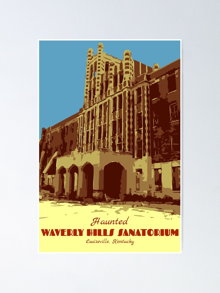 Alternate view of Waverly Hills Sanatorium Art Deco Poster