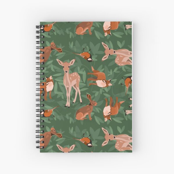 Animaux de la forêt - Motif Cahier à spirale