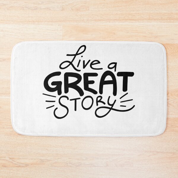 Item preview, Motivational Inspirational and Positive quote -  Live a great story typography text art by Word Fandom - wordfandom designed and sold by Kerry Pritchard.