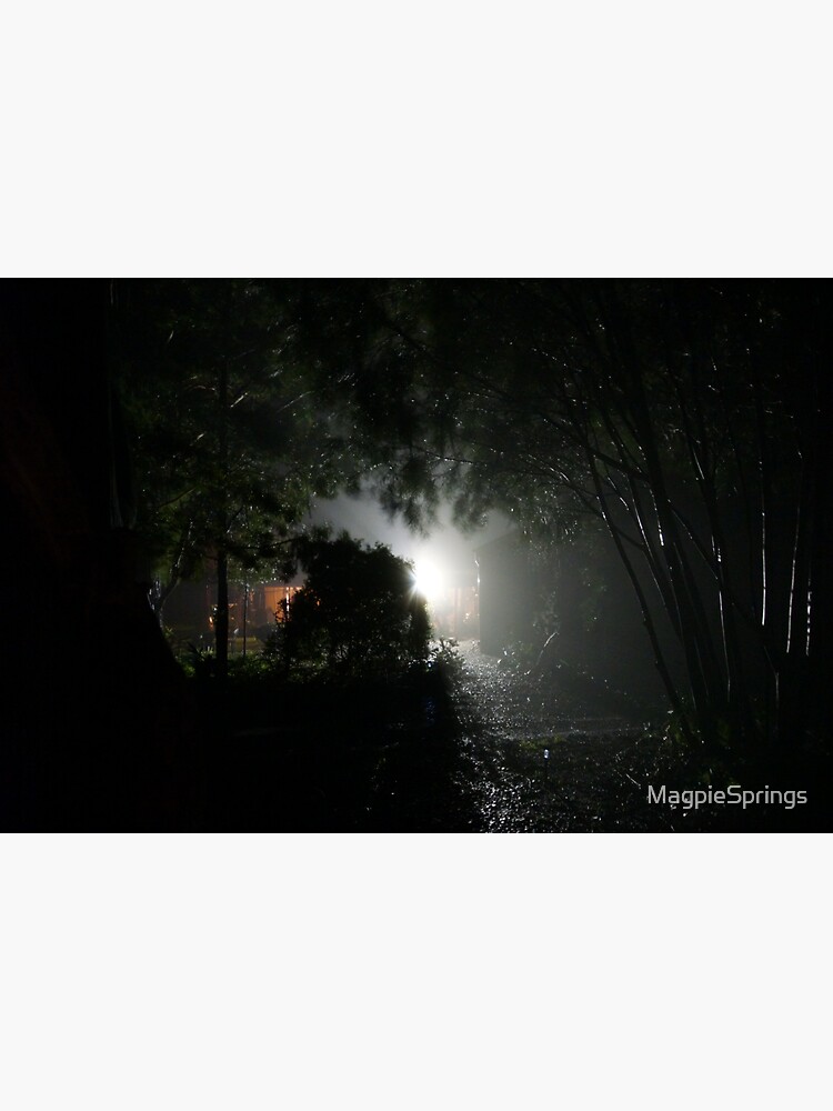 Thumbnail 3 of 3, Sticker, A Winters Night - Adelaide Hills - Fleurieu Peninsula by South Australian artist Avril Thomas designed and sold by MagpieSprings.