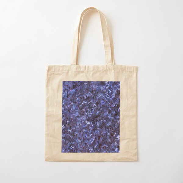 Abalone Shell | Paua Shell | Seashell Patterns | Sea Shells | Deep Blue Tint |  Cotton Tote Bag