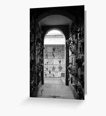 Cortona Cimitero, Italia Greeting Card
