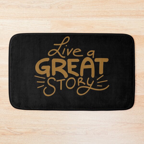 Item preview, Motivational Inspirational and Positive quote - Live a great story typography text art by Word Fandom - wordfandom designed and sold by Kerry Pritchard.