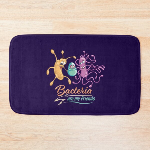 Item preview, Microbiology Funny Cartoon - Bacteria are My Friends with Retro Vintage Colors and Text designed and sold by Zit-Zat-Zot.