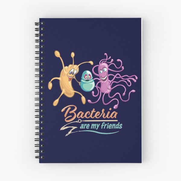 Item preview, Microbiology Funny Cartoon - Bacteria are My Friends with Retro Vintage Colors and Text designed and sold by Zit-Zat-Zot.