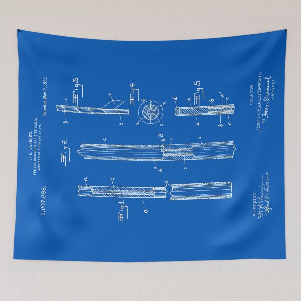 Artikelvorschau, Pool Cue Patent - Blaupause entworfen und verkauft von FinlayMcNevin.