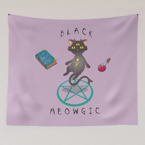 Item preview, Black Meowgic designed and sold by Chatot.
