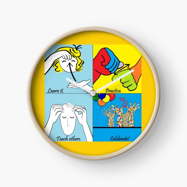 ASL Steps to Success Clock