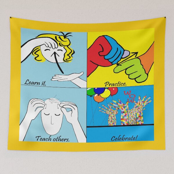 Item preview, ASL Steps to Success designed and sold by EloiseArt.