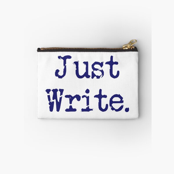 Item preview, Just Write. Vertical Midnight Blue Type designed and sold by TeaRoseWriter.
