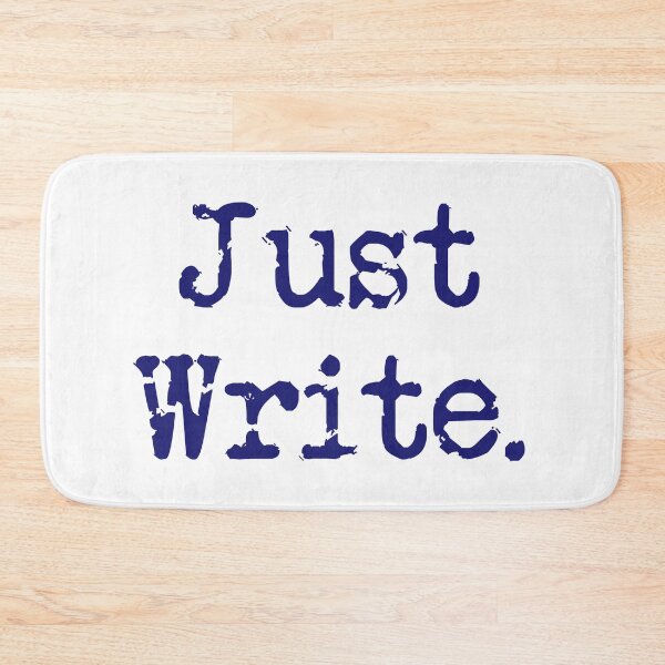 Item preview, Just Write. Vertical Midnight Blue Type designed and sold by TeaRoseWriter.
