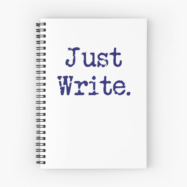 Item preview, Just Write. Vertical Midnight Blue Type designed and sold by TeaRoseWriter.