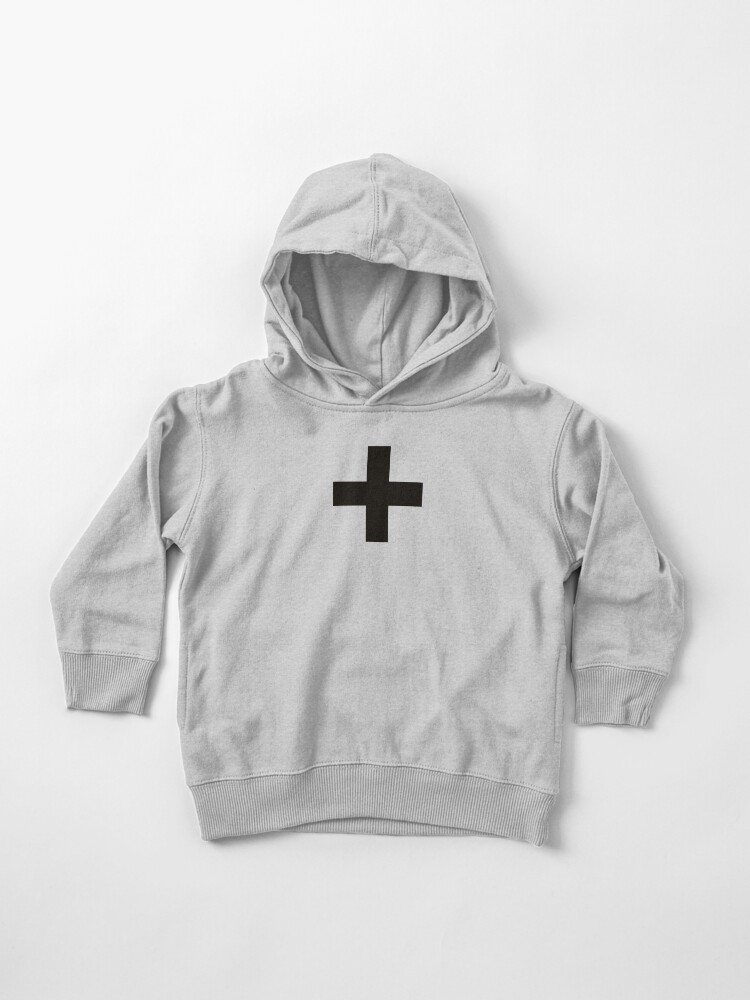 Kreuze Criss Cross Schweizer Kreuz Hygge Scandi Pluszeichen Schwarz Und Weiss Kleinkind Hoodie Von Eclecticatheart Redbubble