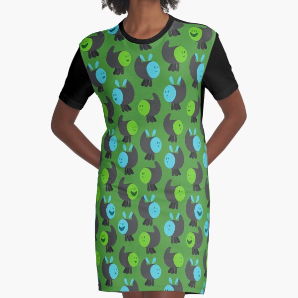 Jelly Jamm - Dodos Pattern Graphic T-Shirt Dress
